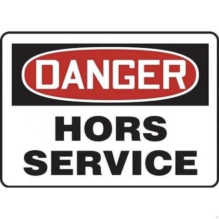 Accuform OSHA DANGER SAFETY SIGN  OUT OF FRMEQT003XL FRMEQT003XL